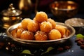 Flavorful heritage Classic motichoor ladoo, a sweet that transcends generations with its taste Royalty Free Stock Photo