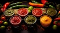 flavorful hot mexican food habanero Royalty Free Stock Photo