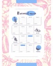 Flavoured Products - hand drawn template menu