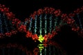 Flaw in DNA background Royalty Free Stock Photo