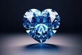 Flawless New heart shaped diamond. Generate Ai