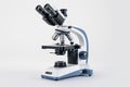 Flawless Picture of Isolated Microscope on White Background for Laboratory Use Royalty Free Stock Photo
