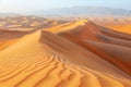 Flawless Picture of Sand Dunes in Empty Quarter Desert Rub Al Khali Royalty Free Stock Photo