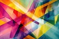 flawless visual of Modern Abstract Geometric Background with Colorful Shapes and Lines Royalty Free Stock Photo