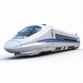 Flawless Visual of a Photo Bullettrain, Isolated on a White Background Royalty Free Stock Photo