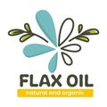 Flax oil natural and organic product for eating