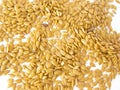 Flax seeds isolated in white Royalty Free Stock Photo