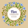 Flax vector frame