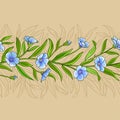 Flax vector pattern