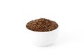 Flaxseeds in a cup