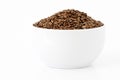 Flaxseeds in a cup