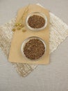 Flaxseeds and ground flaxseeds