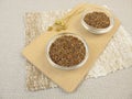Flaxseeds and ground flaxseeds