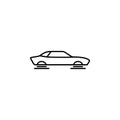 Flaying car smart car icon. Element of future technology icon for mobile concept and web apps. Thin line Flaying car smart car ico