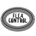 FLEA CONTROL stamp on white Royalty Free Stock Photo
