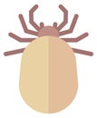 Flea icon. Animal blood parasite. Wild insect Royalty Free Stock Photo