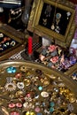 Flea market - Antique jewelry display