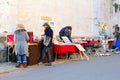 Flea market Feira da Ladra secondhand vintage, Lisbon Royalty Free Stock Photo