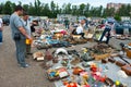 Flea market in Moscow Royalty Free Stock Photo