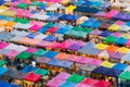 Flea market multiple roof top in Bangkok