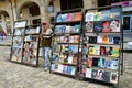 Flea market in old Havana, books about Che and Fidel Royalty Free Stock Photo