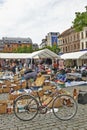 Flea market at Place du Jeu de Balle