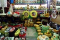 Flea market stores in Dapitan Arcade in Manila, Philippines selling houseware and home decor.