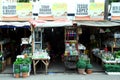 Flea market stores near Dapitan Arcade in Manila, Philippines selling houseware and home decor.