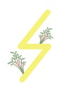 Fleece Scandinavia. Vector illustration of the runes Sowulo. The symbol of the letter Futhark. Spiritual esoteric. Fleece with