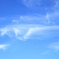 Fleecy clouds in blue sky Royalty Free Stock Photo