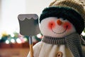 Fleecy Snowman, Christmas Decoration