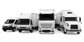 Fleet of Freight Transportation Isolated