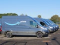 Fleet of New Amazon Prime Delivery Vans