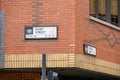 Fleet Street EC4 and Fetter Lane EC4 street signs