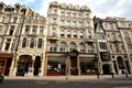 Famous Fleet Street in London is one of the oldest and most famous streets in Westminster district  associated with print industry Royalty Free Stock Photo