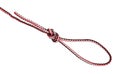 Flemish loop knot tied on synthetic rope