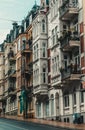 Row of houses from the turn of the century in Flensburg, Germany