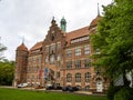 Flensburg, Germany - May 27, 2021: Front facade of the Museumsberg building in Flensburg, Germany Royalty Free Stock Photo