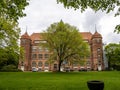 Flensburg, Germany - May 27, 2021: Front facade of the Museumsberg building in Flensburg, Germany Royalty Free Stock Photo