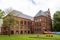 Flensburg, Germany - May 27, 2021: Front facade of the Museumsberg building in Flensburg, Germany Royalty Free Stock Photo