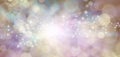 Spiritual Ethereal Angelic starry glitter bokeh background banner Royalty Free Stock Photo