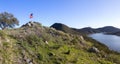 Scenic View of Beautiful Lake Hodges in San Dieguito River Park, Southern California Royalty Free Stock Photo