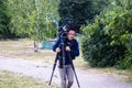 Fletcher Yeung, Camera Operators for ABC News at Nikopol, Ukraine - July 10, 2023