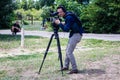 Fletcher Yeung, Camera Operators for ABC News at Nikopol, Ukraine - July 10, 2023