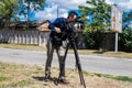 Fletcher Yeung, Camera Operators for ABC News at Nikopol, Ukraine - July 10, 2023