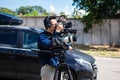 Fletcher Yeung, Camera Operators for ABC News at Nikopol, Ukraine - July 10, 2023