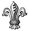Fleur-De-Lis Difference are not only distinguish the sons of one family, vintage engraving Royalty Free Stock Photo