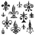 Fleur de lis doodles