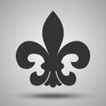 Fleur de lis. French royal historical symbol. Vector illustrati