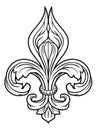 Fleur De Lis Graphic Design Element Royalty Free Stock Photo